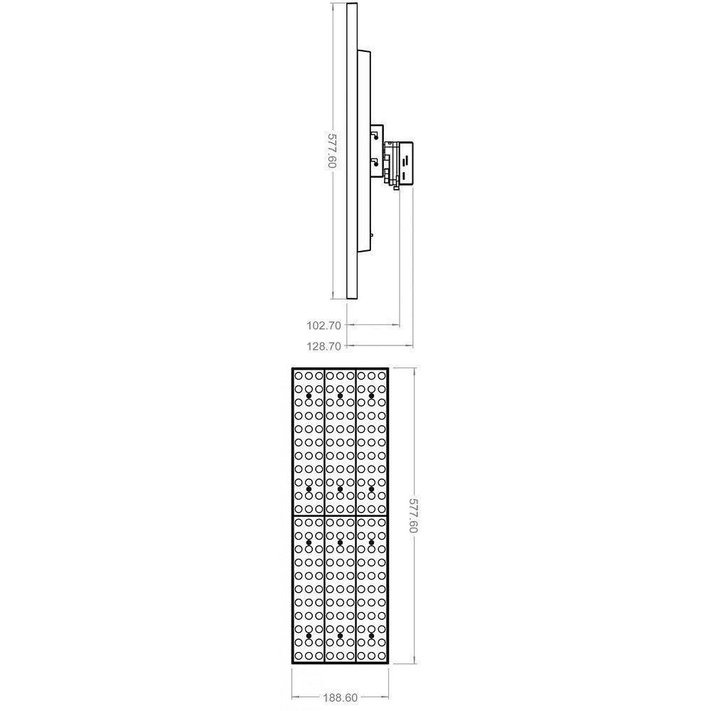 Trade Shop - Faretto Track Led Cct 72w Binario Trifase 3in1 Dimmerabile 3 Temperature Luce 230v -