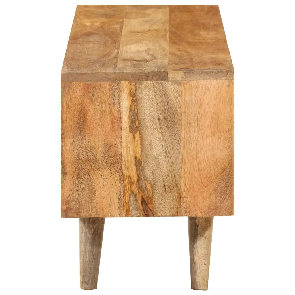 Mobile Porta TV 110x30x41 cm in Legno Massello di Mango