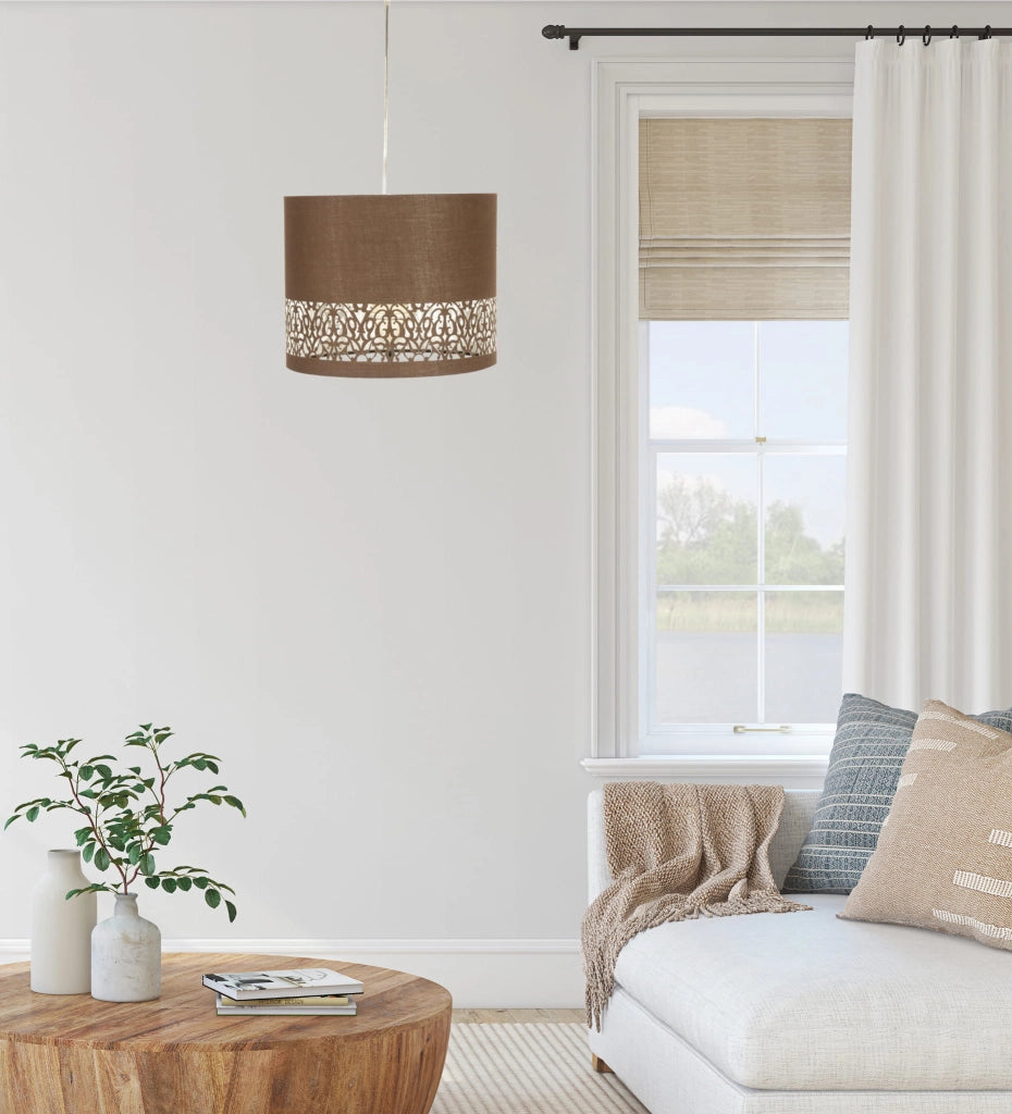 Lampada a sospensione Candellux Arabesca Ø33 cromo