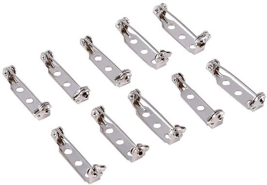 Spille per Sicurezza Grande - Spilla per Sicurezza con Copertura - Spille per Sicurezza Piccole - Spille per Sicurezza per DIY - 50 pezzi - Resistenti ai Colpi e Facili da Installare - Spille per Sicurezza
