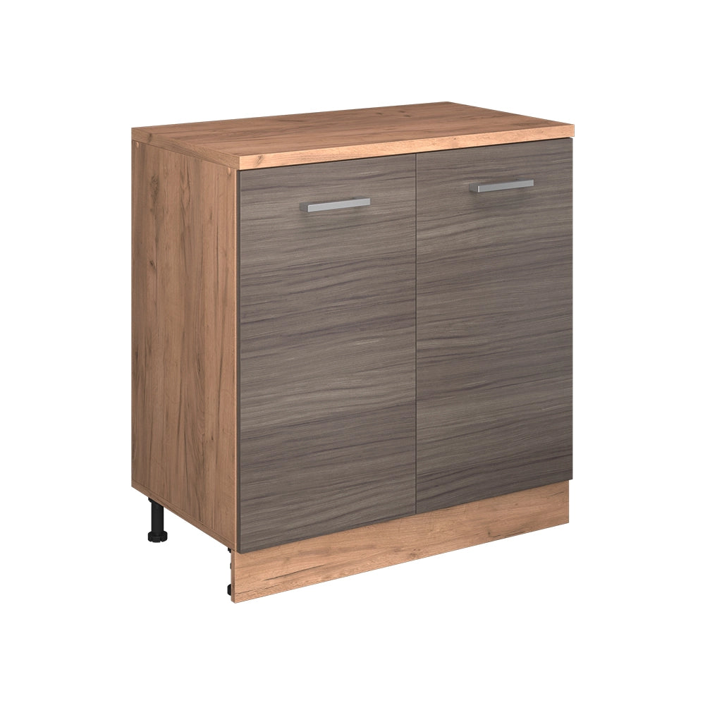 Mobile per mansarda Rion Grigio nobile/Rovere dorato 80 x 83.8 cm senza inclinazione con 2 ante Vicco