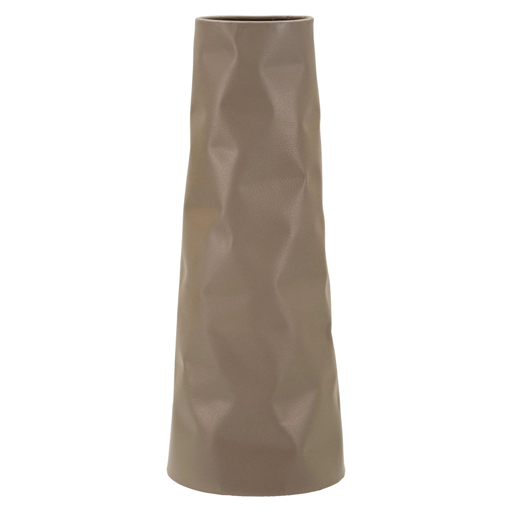 Fasa, Vaso Finitura Effetto Materico, Marrone Bronzo