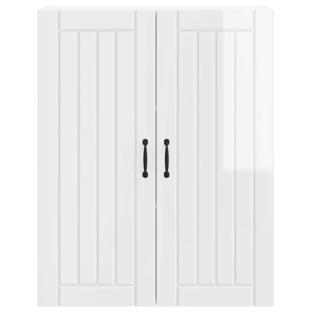 Armadietto a muro LUCCA Bianco Lucido 80 x 31 x 100 cm