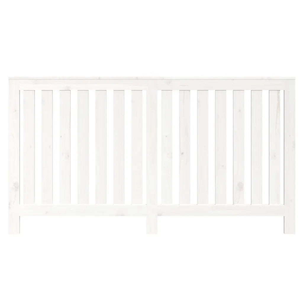 Copertura Termosifone Bianca 153x19x84 cm Legno Massello Pino 822577