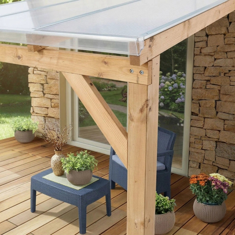 Tetto Couv'Terrasse in legno 3x2m - con tetto