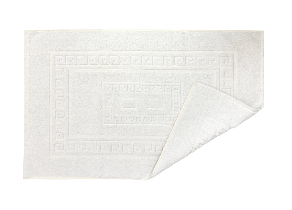 Tappeto Da Bagno Disegno Torino Colore Bianco - 45x60 - Bianco
