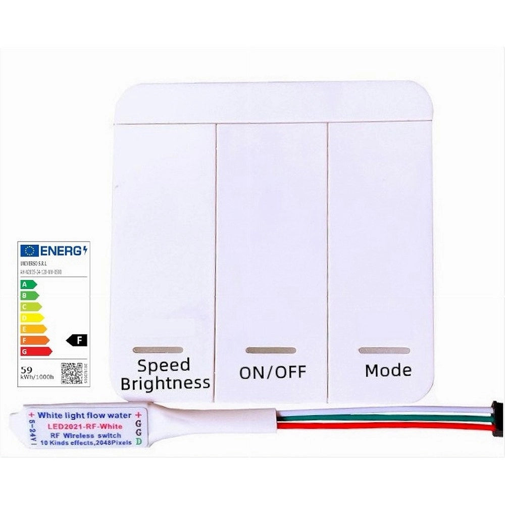 Trade Shop - Strip Striscia Led 2835 Flessibile Dc 24v 10 Giochi Luce Ip20 5 Mt W2835-24-120 -