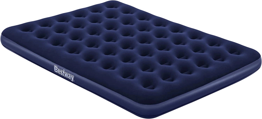 Materasso gonfiabile floccato airbed blu 203x152x22