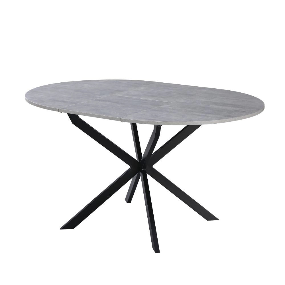 Tavolo rotondo allungabile Rut 100x100x77H colore cemento