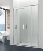 Box doccia frontale PRESTIGE 2 fissi + 2 scorrevoli 180 cm (176-182) cromo lucido vetro trasparente