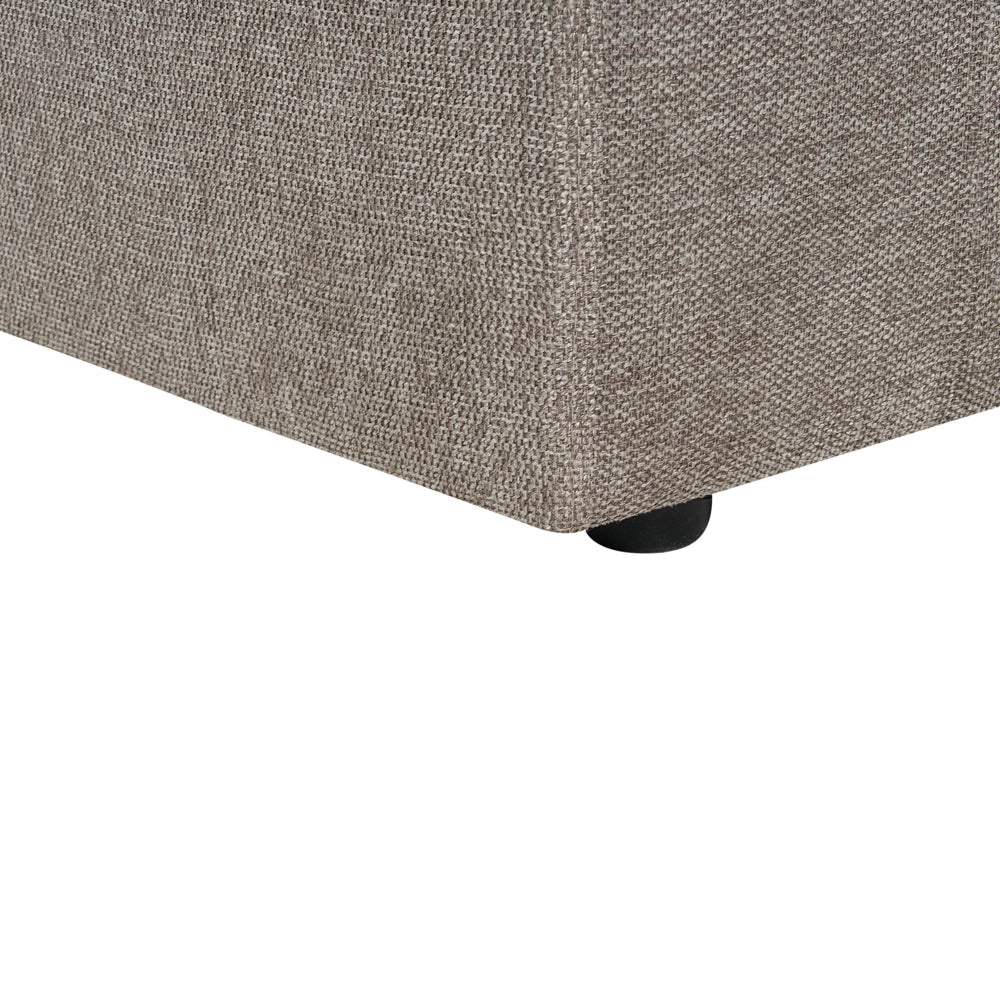 Set di 2 poltrone in tessuto taupe imbottite con schienale spesso imbottito Divano classico da salotto