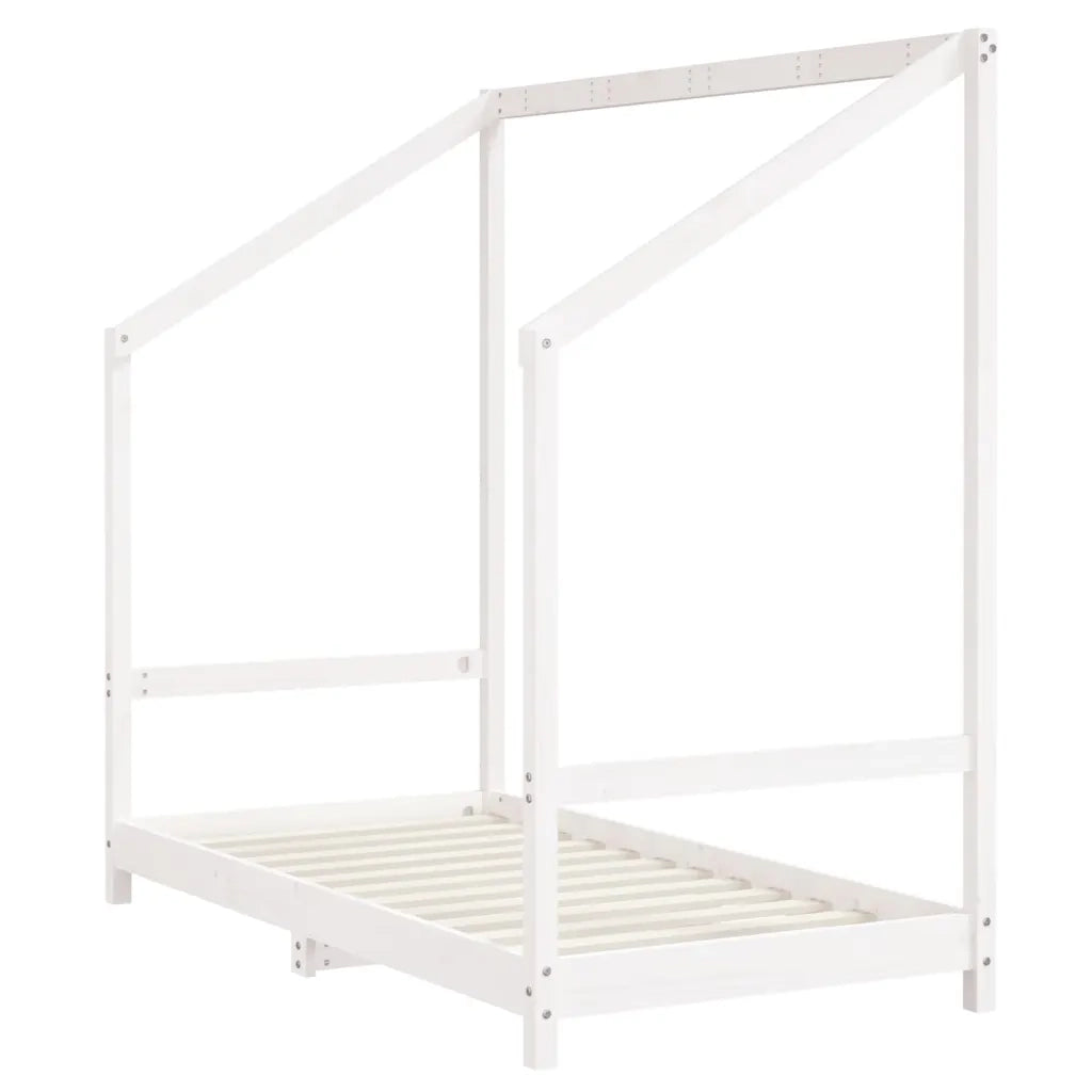 Giroletto per Bambini-Struttura Letto Bambini Bianco 80x160cm in Legno Massello di Pino 560418
