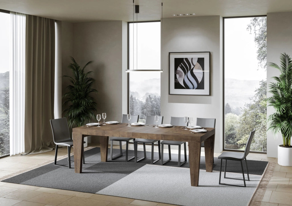Tavolo allungabile 130/390x90 cm Spimbo Premium noce
