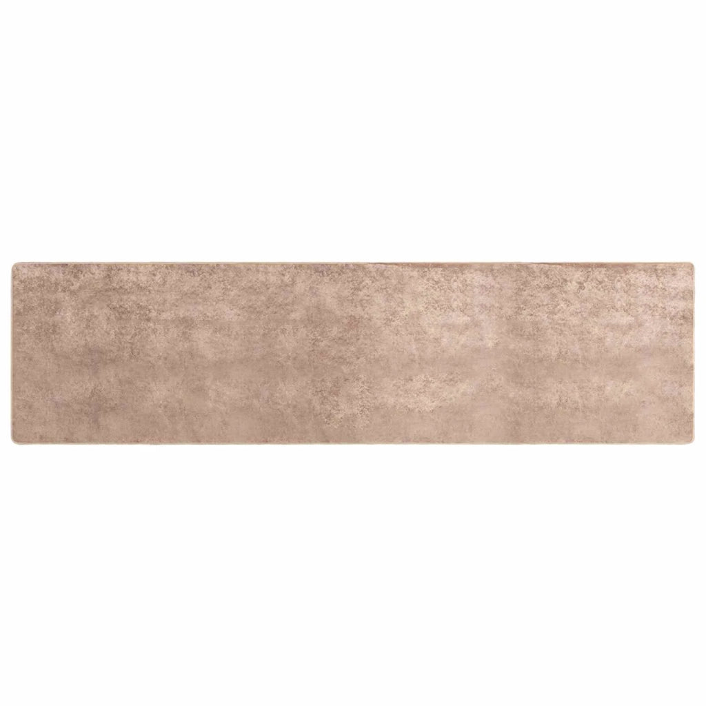 Runner Tappeto MARSA Sabbia 80 x 300 cm Poliestere e PVC