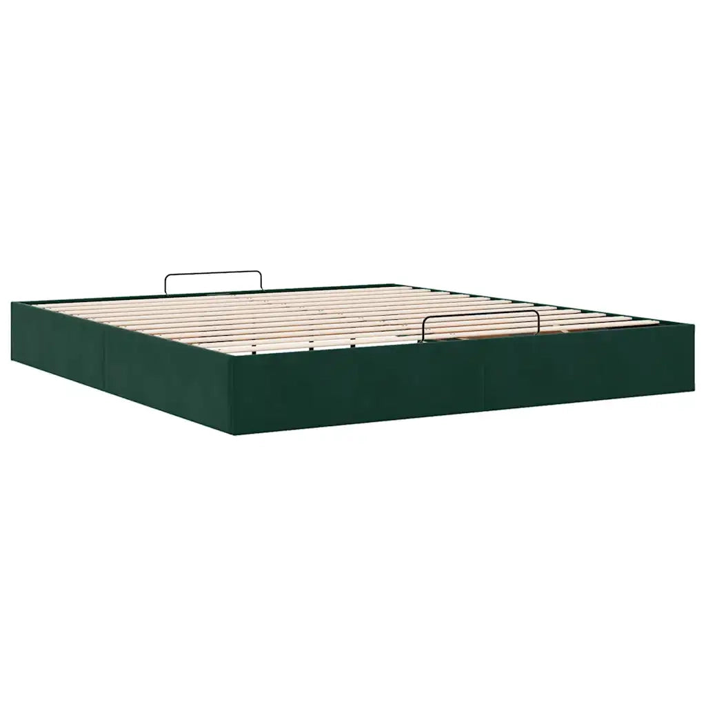 Struttura Letto Pouf senza Materasso 160x200 cm in Velluto 3310976