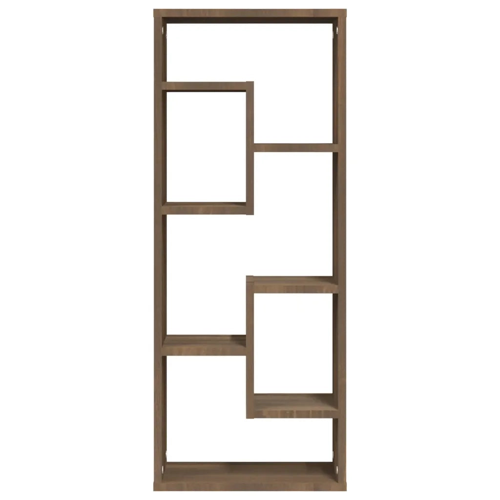 Mensola a Muro Rovere Marrone 36x16x90 cm in Legno Multistrato 815848