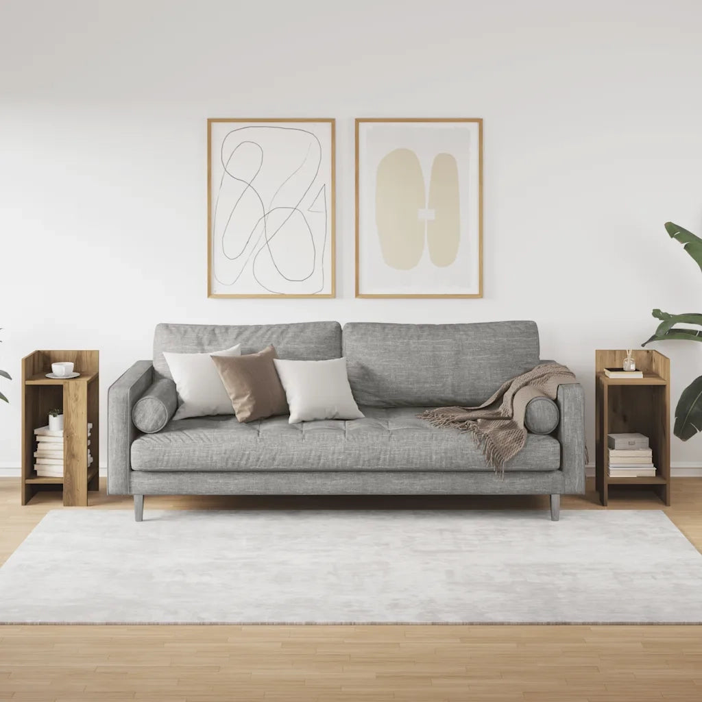 vidaXL Tavolini Laterali 2pz con Ripiano Rovere Artigianale