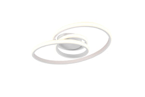 Plafoniera da Interno a LED in Metallo Bianco Opaco