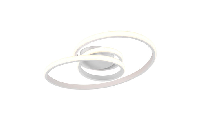 Plafoniera da Interno a LED in Metallo Bianco Opaco