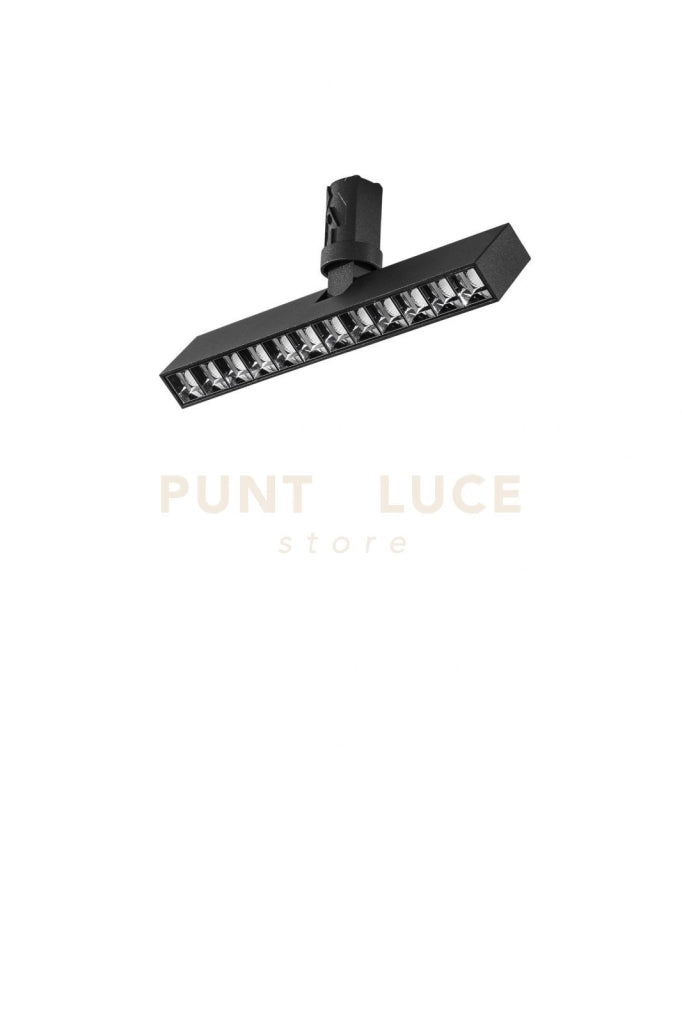 LAMPADA LED LINEARE PER BINARIO SHIFT 6V NERO IN METALLO 12W 3000K 1200LM 219X31X93MM
