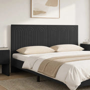 Testiera da Muro ALKMAAR Nero Legno ingegnerizzato 896296