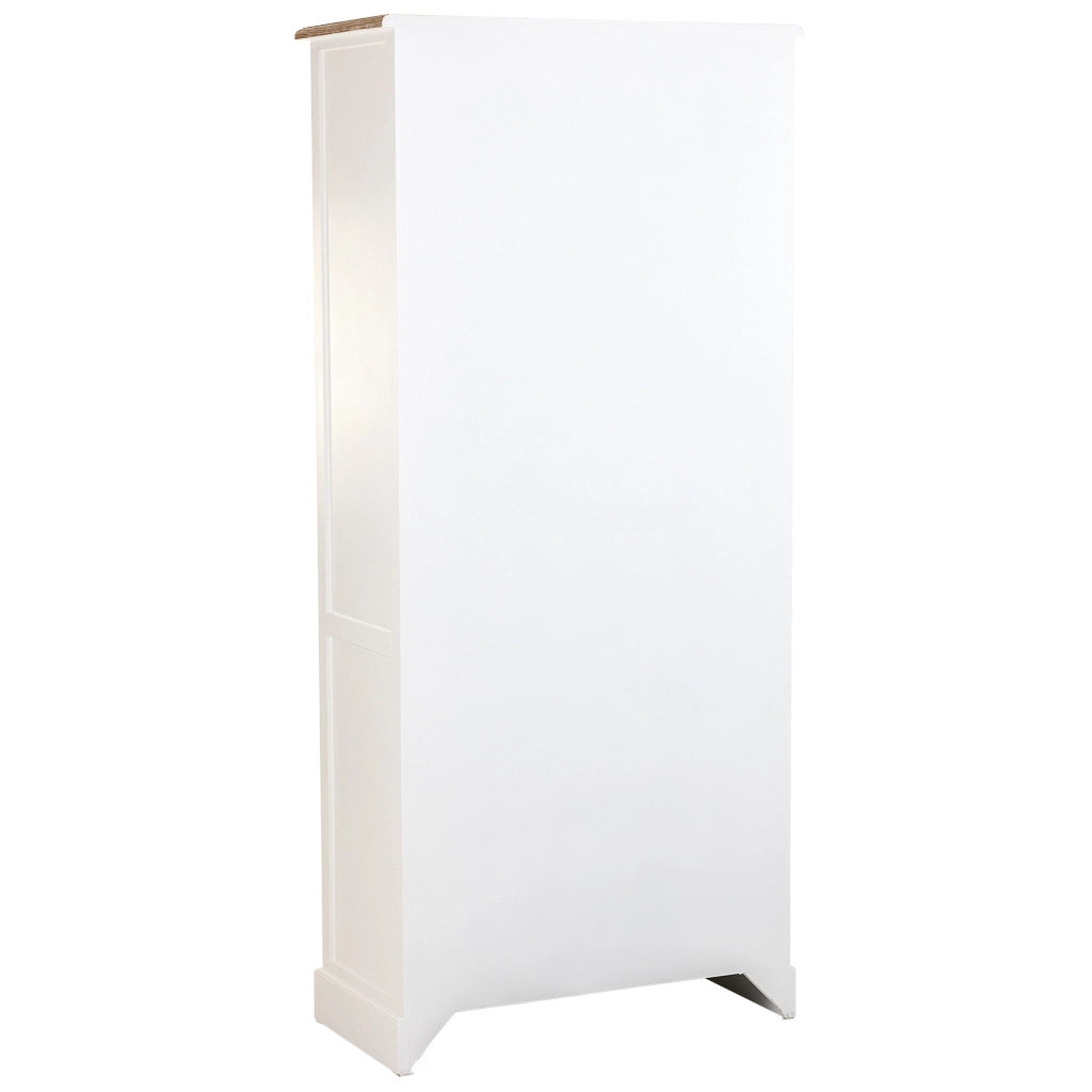 Vetrina in legno bianco 81x40x180h