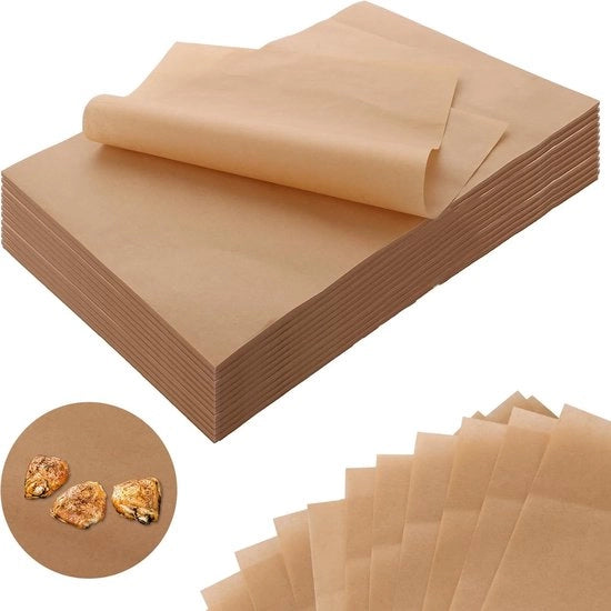 500 pezzi di carta da forno con fori, 30 x 20 cm carta da forno non sbiancata per cuocere, carta da forno antiscivolo per sandwich con fori per cuocere, grigliare e cucinare