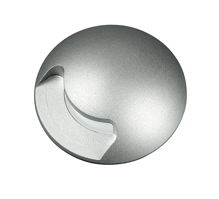 SEGNAPASSI A INCASSO CALPESTABILE LED STEP SILVER DC24V 2W 170LM 3000K IP67 4,5X5,7CM