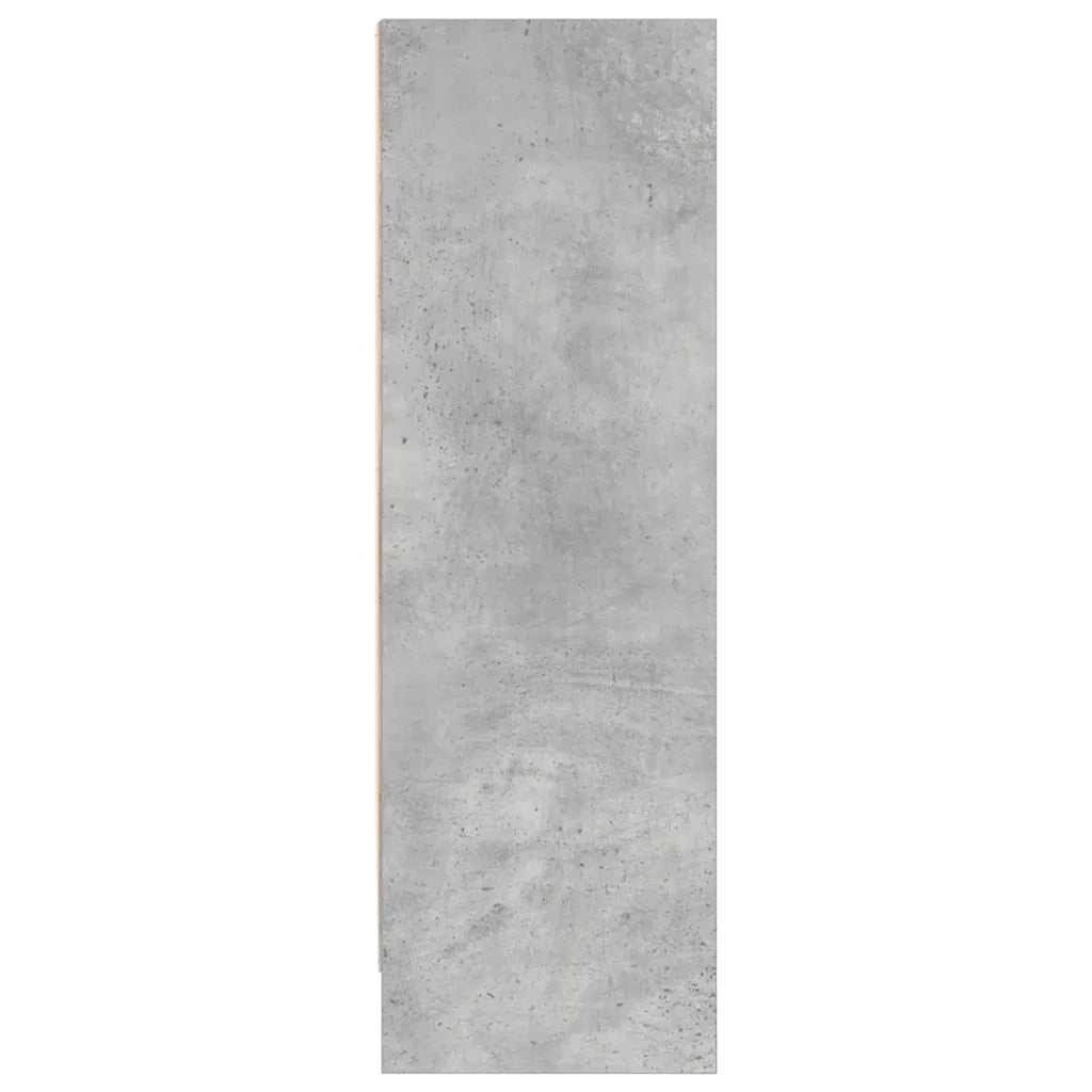 Libreria Grigio Cemento 80x24x75 cm in Legno Multistrato 800895
