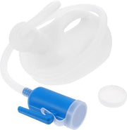 Urinoir Portatile con Tubo e Fusto, Urinoir per Uomo e Donna, Fusto di Scarico Auto, Urinoir Manuale da Appendere, Urinoir in Plastica Bianca