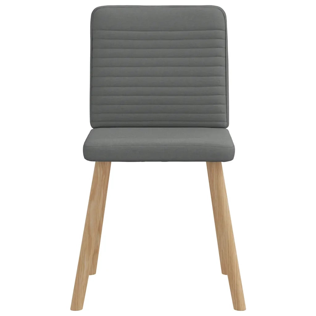 Sedie da Pranzo 6 pz Grigio Scuro in Tessuto 3315515