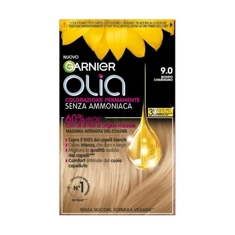 GARNIER OLIA SET 3 CONFEZIONI TINTA CAPELLI 9.0 LBIONDO CHIARISSIMO