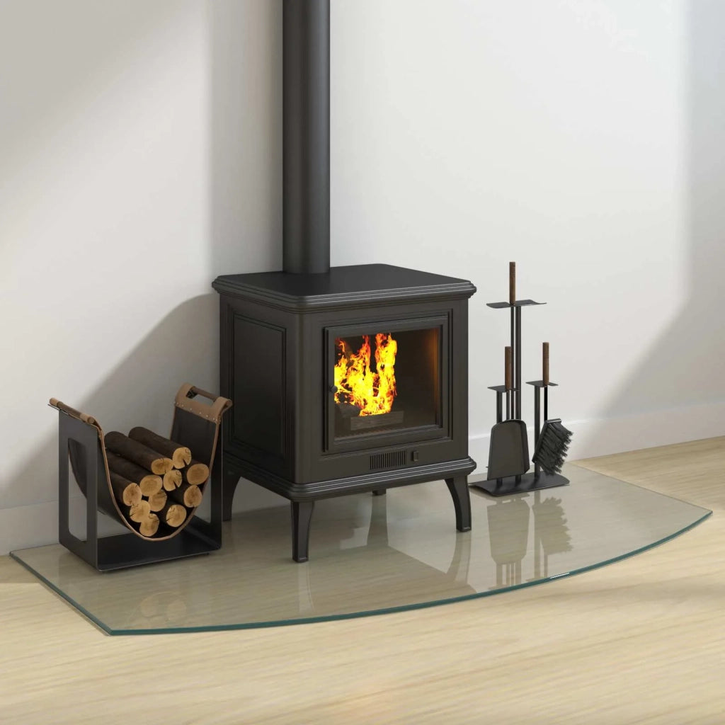 Piastra in vetro per camino Trasparente 120 x 60 cm Vetro CFW6652238