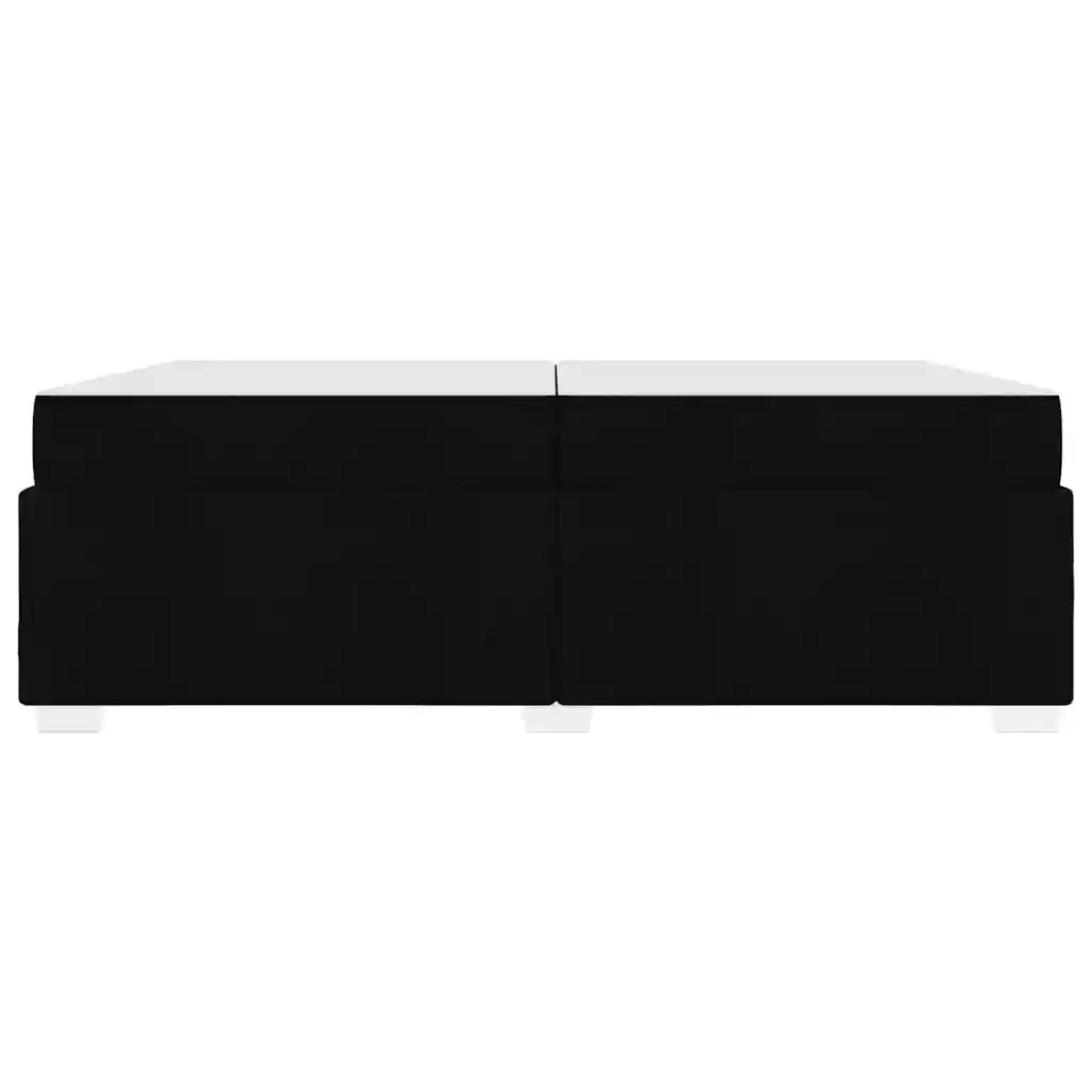 Struttura del letto con materasso Nero 200 x 200 cm Tessuto
