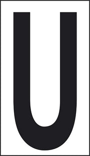 Adesivo lettera U abitazioni uffici luoghi pubblici 10CMx5,6CM