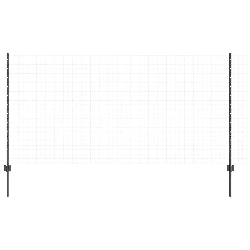 Palo della recinzione 22 pcs Grigio 160 cm Acciaio 3335938