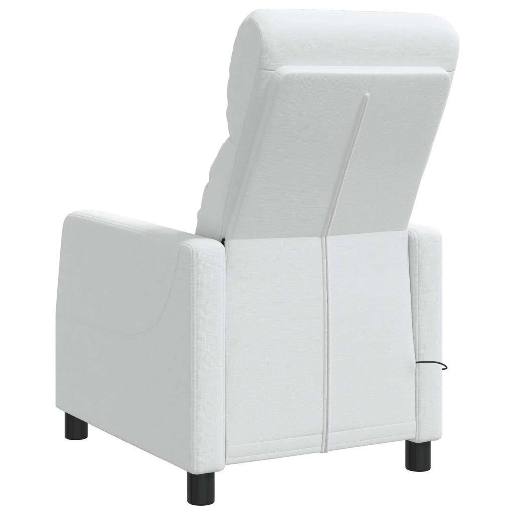 Divano Sedia-Poltrona Massaggiante Bianco Tessuto 793572