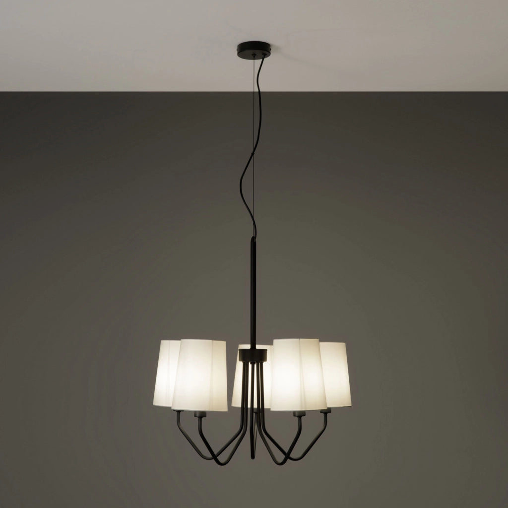 Lampadario 5L ALVAR nero