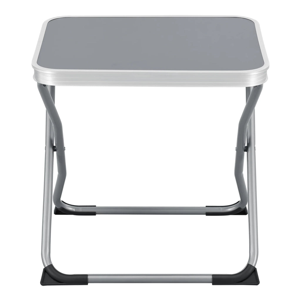 Sgabello e tavolo da campeggio 2 in 1 Barete 47 x 47 x 37 cm grigio 03_0011105