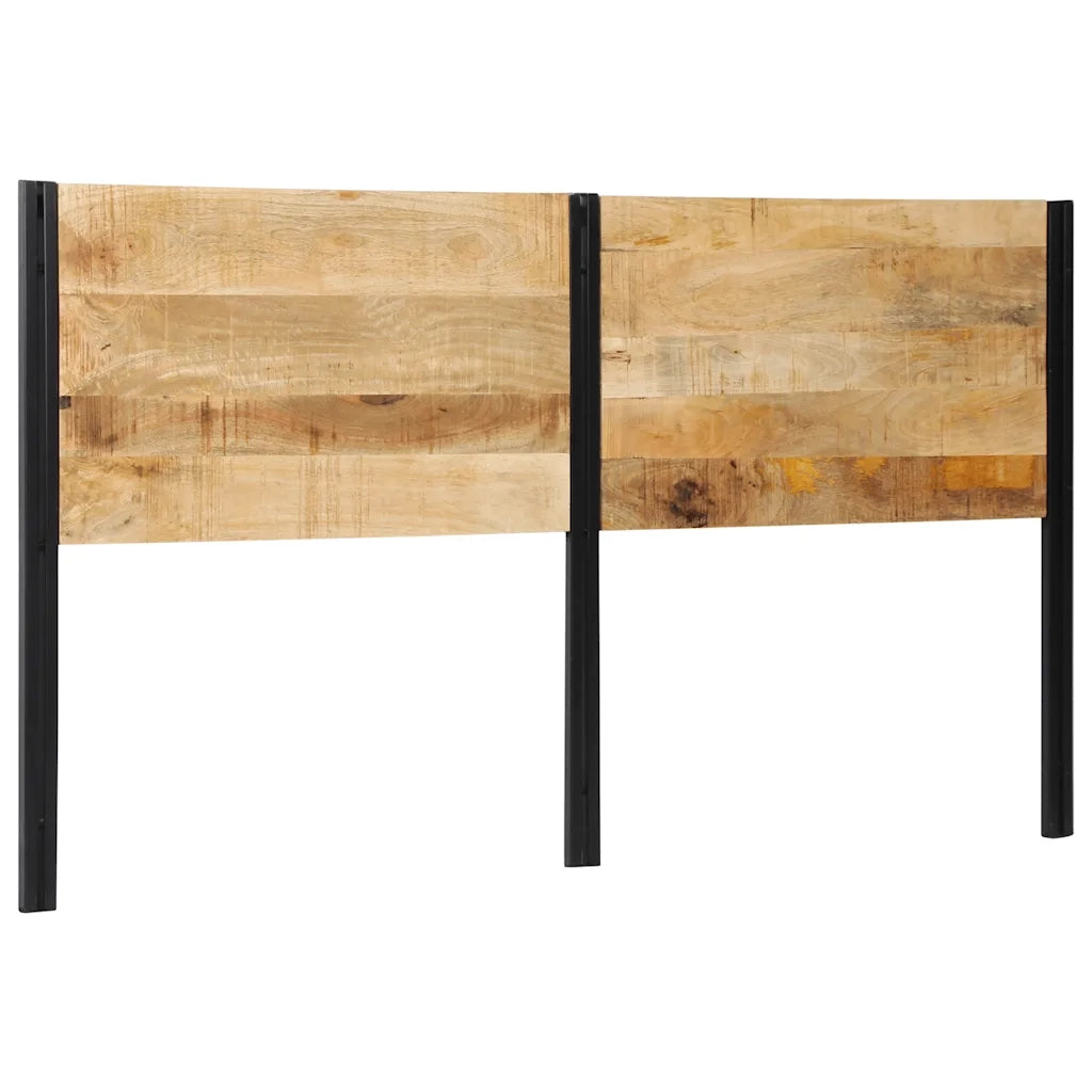 Testiera 180 cm in Legno Massello di Mango e Ferro