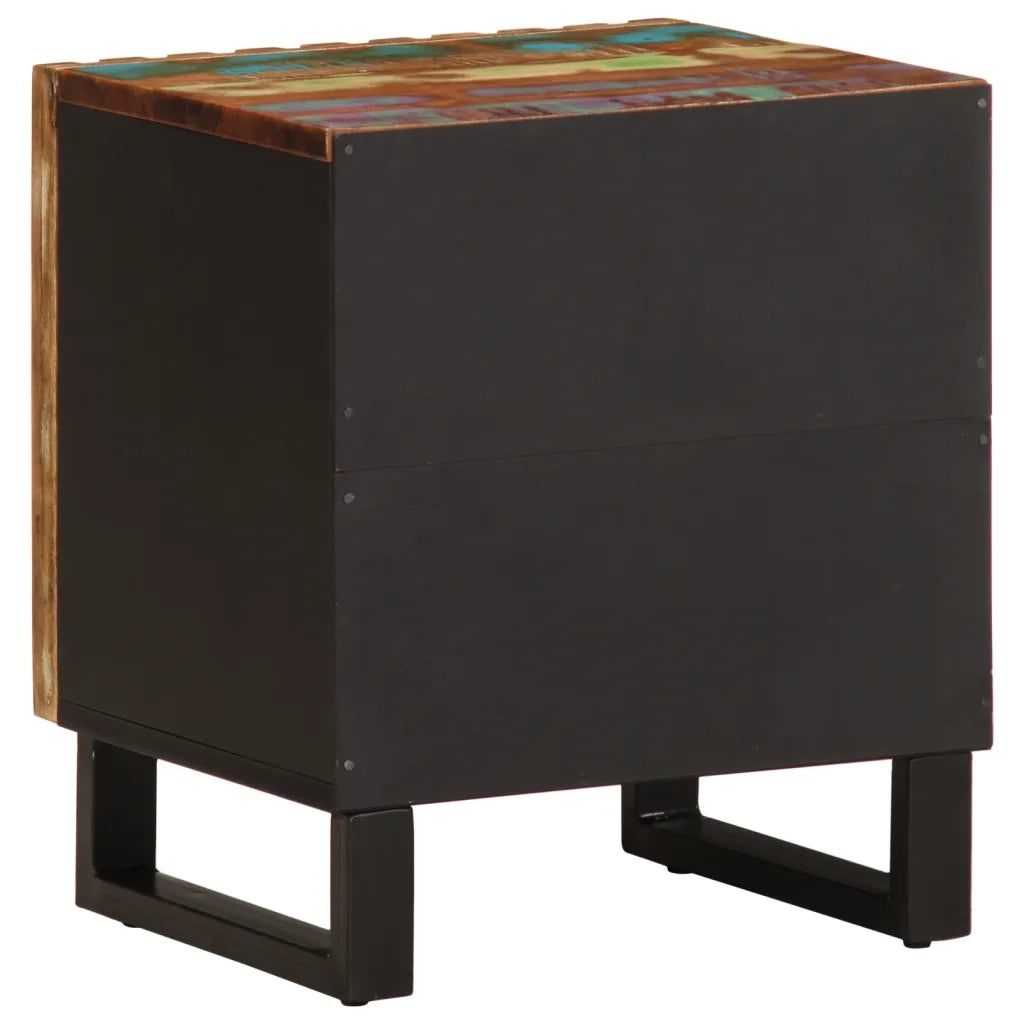 Comodini 2pz 40x34x46 cm in Legno Massello di Recupero 377425