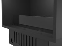 Camino a Vapore Elettrico da Incasso 80x45(64,8)x40 cm Invapo Inside con Ricarica Automatica e LED RGB Nero