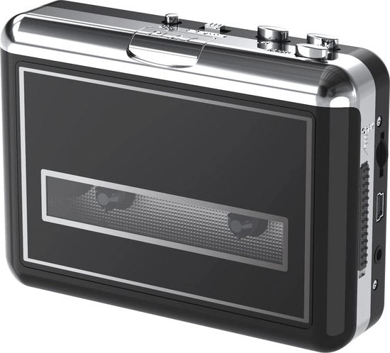 Cassettespeler Portatile con Conversione MP3 – Conversione Audio Facile e Riproduzione