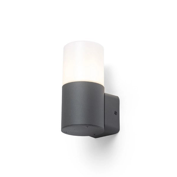Lampada applique BONNIE da parete grigio antracite opale PP 230V E27 28W IP44