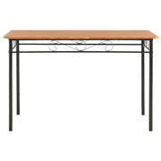 Tavolo da Pranzo Marrone 120x70x75 cm in MDF 281402