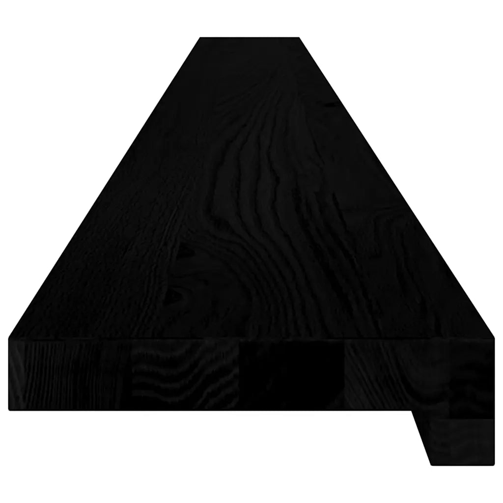 Davanzali 2 pz Marrone Scuro 160x15x2 cm Legno Massello Rovere