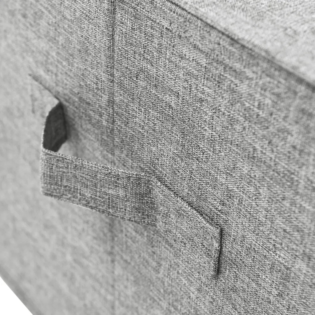 Scatola Portaoggetti in Tessuto 50x30x25 cm Grigio CFW2948316