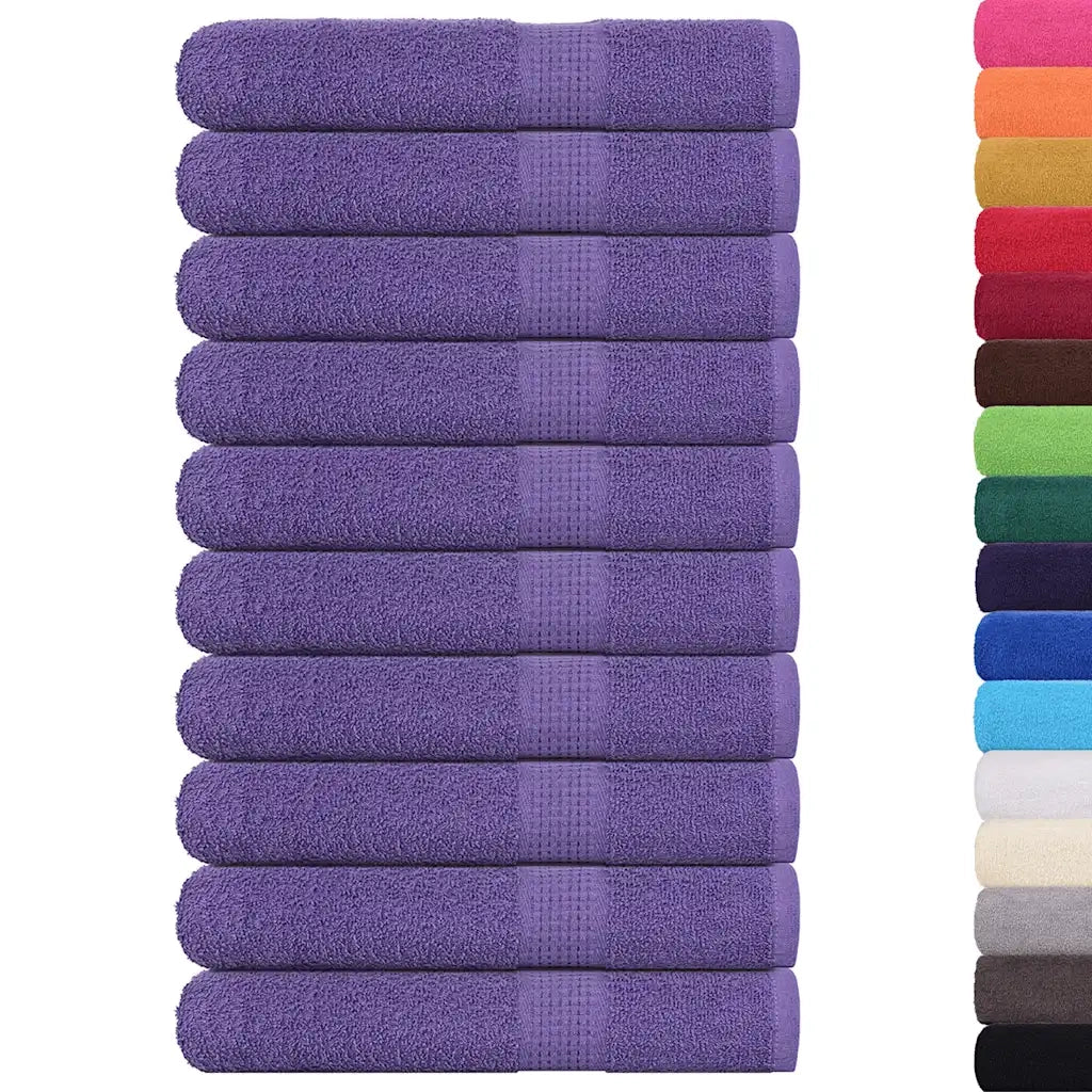 Asciugamani per sauna FROGN 10 pezzi Viola 80x200 cm 360 g/m² 136889