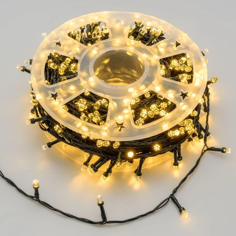 Catena 500 LED Bianco caldo 50m in bobina