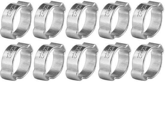Assortimento di Slangklem 10 pz - Acciaio Inossidabile - Ostracolmatori - Slangklem Assortito - Slangbevestigatore - Dimensioni 5-23 mm
